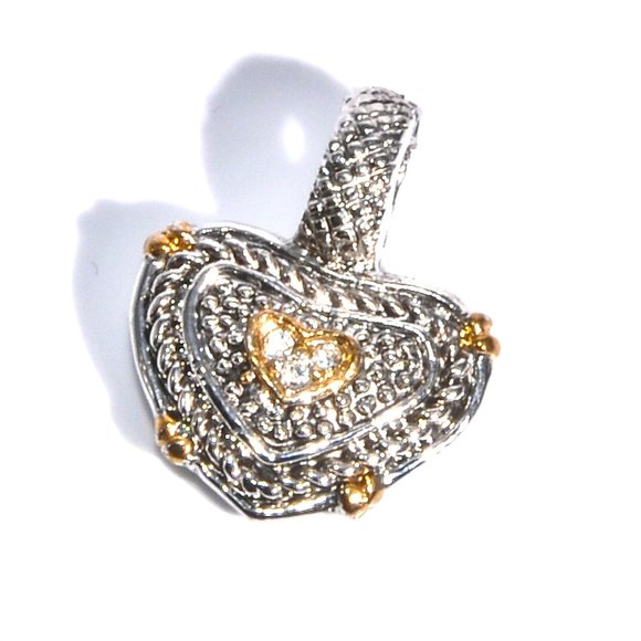 2PCS, LEATHER BRACELET WITH SILVER 2 SIDED HEART - Picture 2 of 9